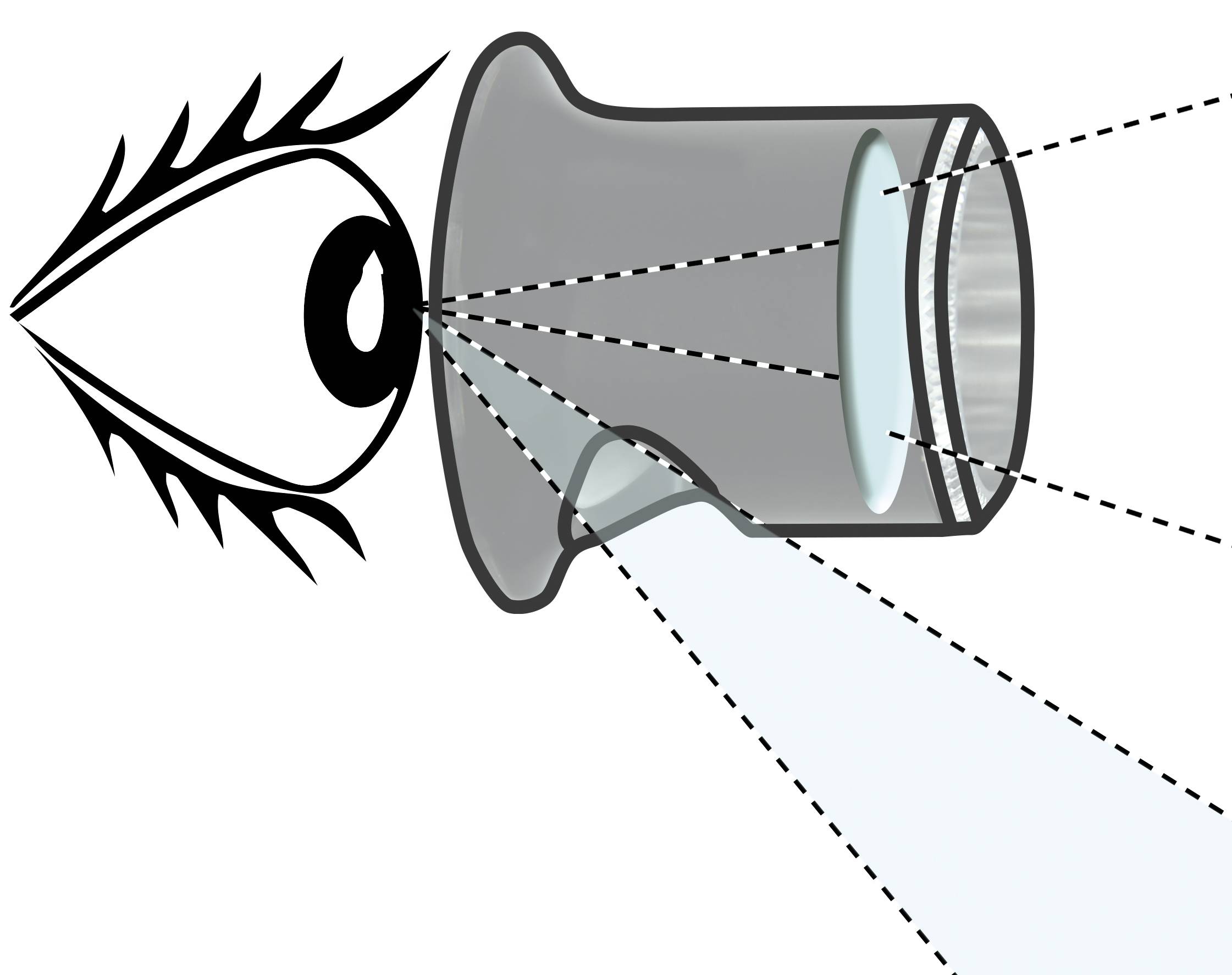 Bergeon 2611-TB-4 Uhrmacherlupe, Weiß, 2,5x, Bikonvexe Linse, Air