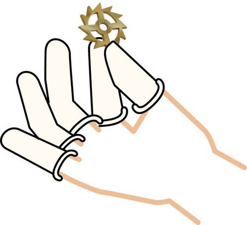 Bergeon 6886-AS-M-144 Fingerlinge, ungepudert, antistatisch, für Uhrmacher