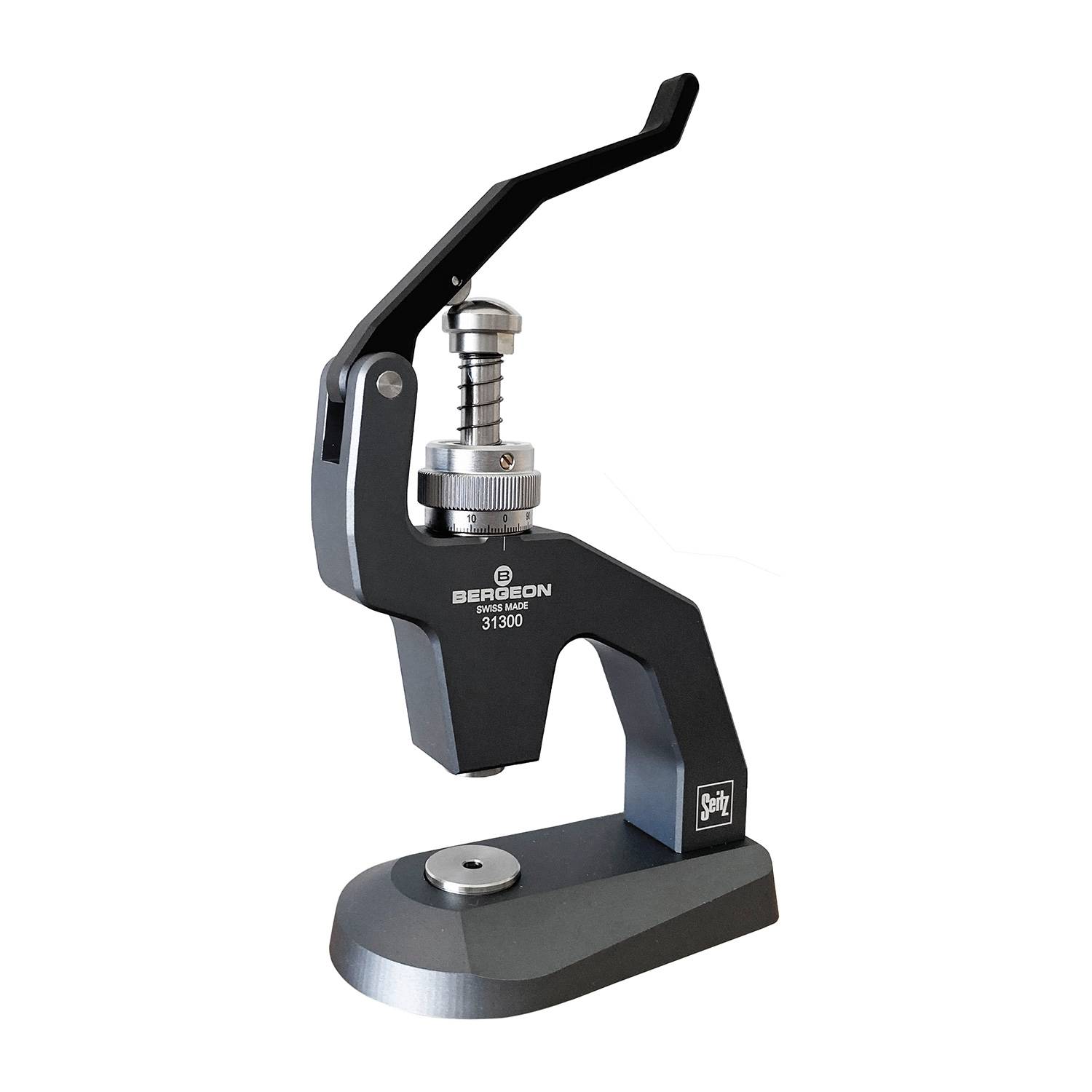 Bergeon 31300 Einpressapparat Seitz, mit Zubehör, für Kleinuhrwerke, Uhrmacher
