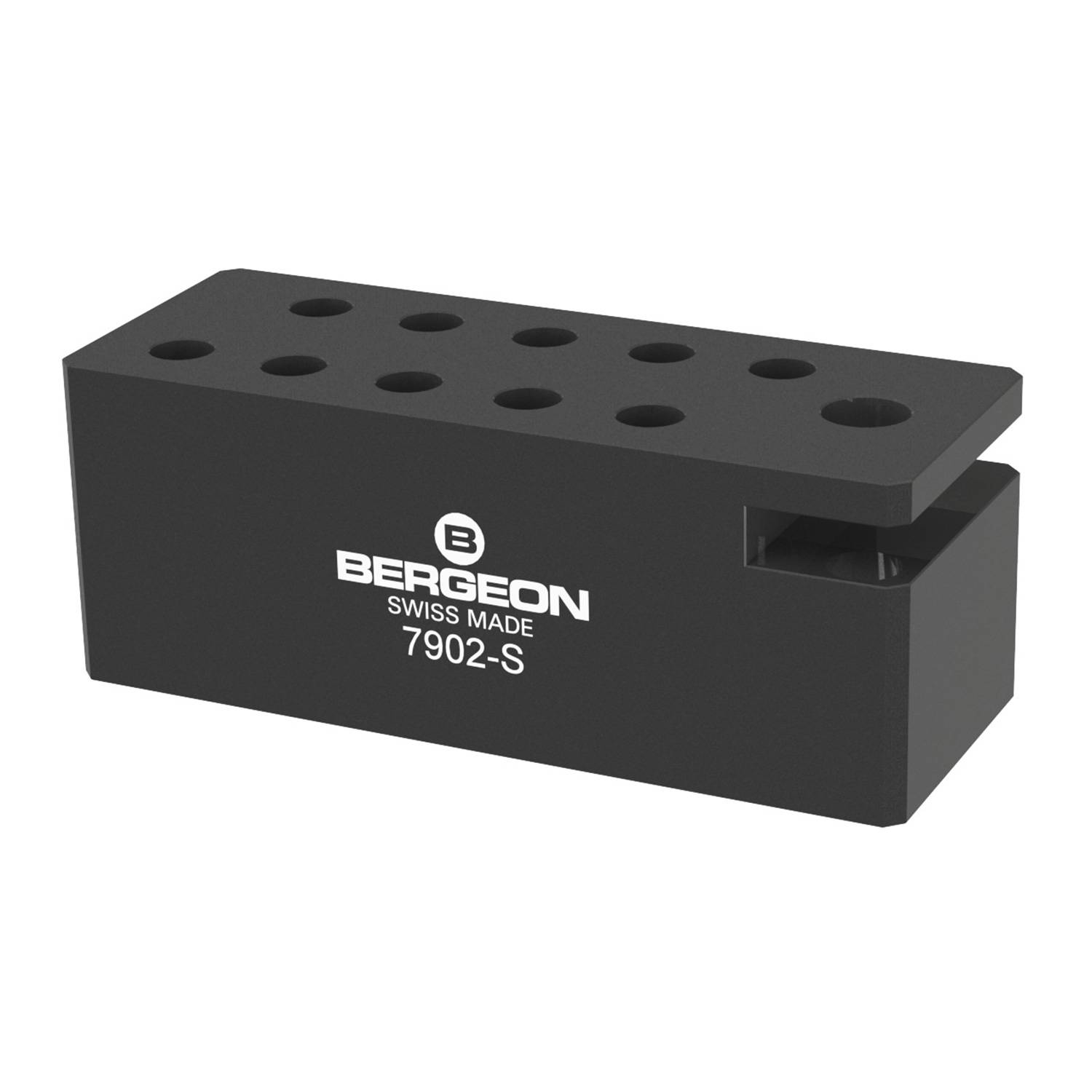 Bergeon 7902-S Sockel, Schwarz, für Schraubendreher, Schnellwechseladapter