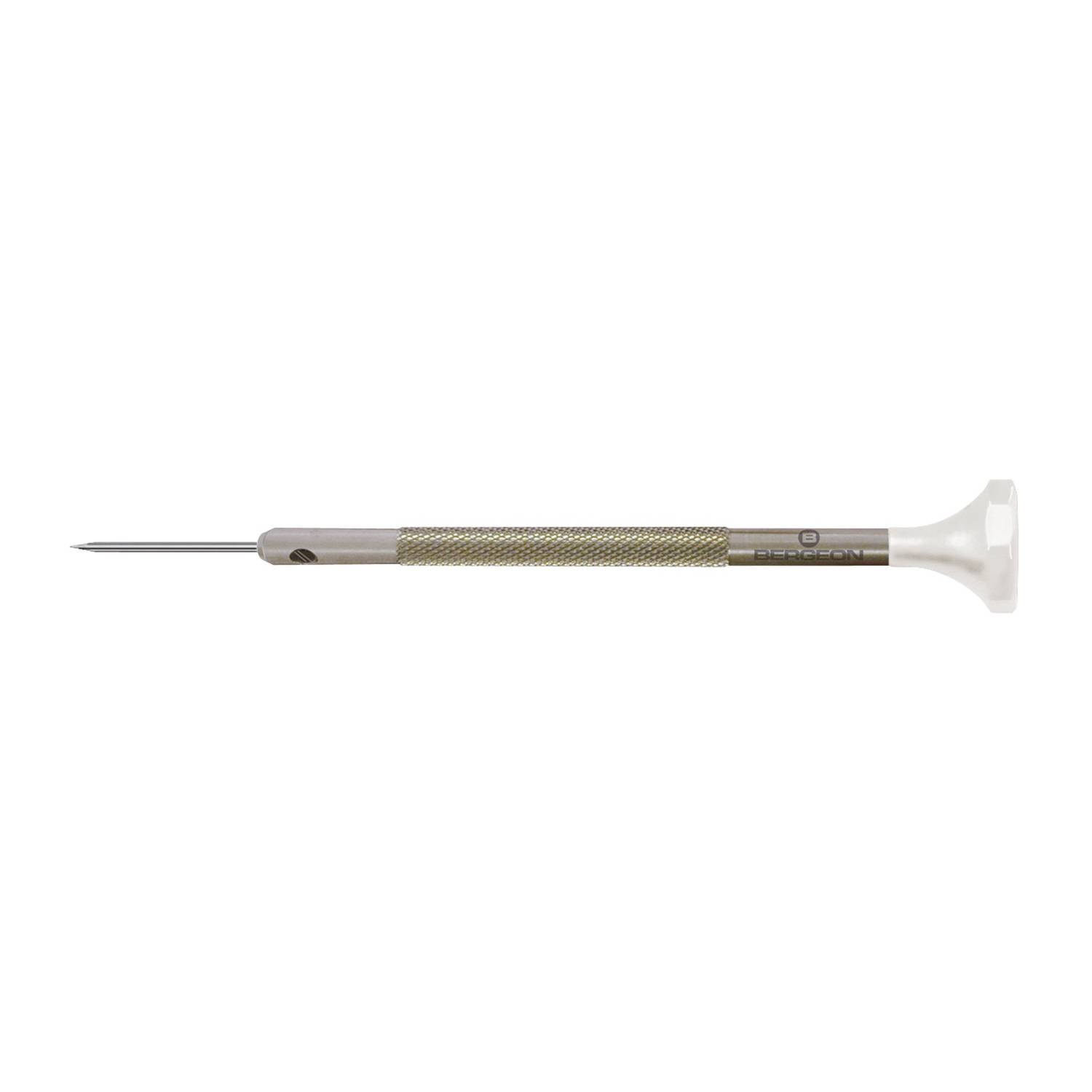 Bergeon Schraubendreher aus Inox, mit Edelstahlklinge 0,6 mm, mit Ersatzklingen