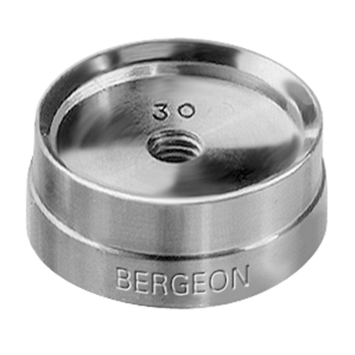 Bergeon Aluminiumdruckstück 38 + 40 mm, konkav, Gewinde-Ø 6 mm, beidseitig verwendbar