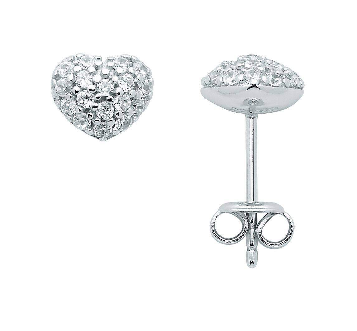 SELVA Ohrstecker 925/rh Herz