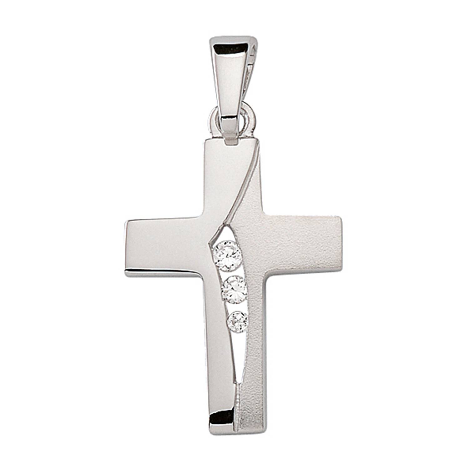 SELVA Kreuz Silber 925/rh, Zirkonia