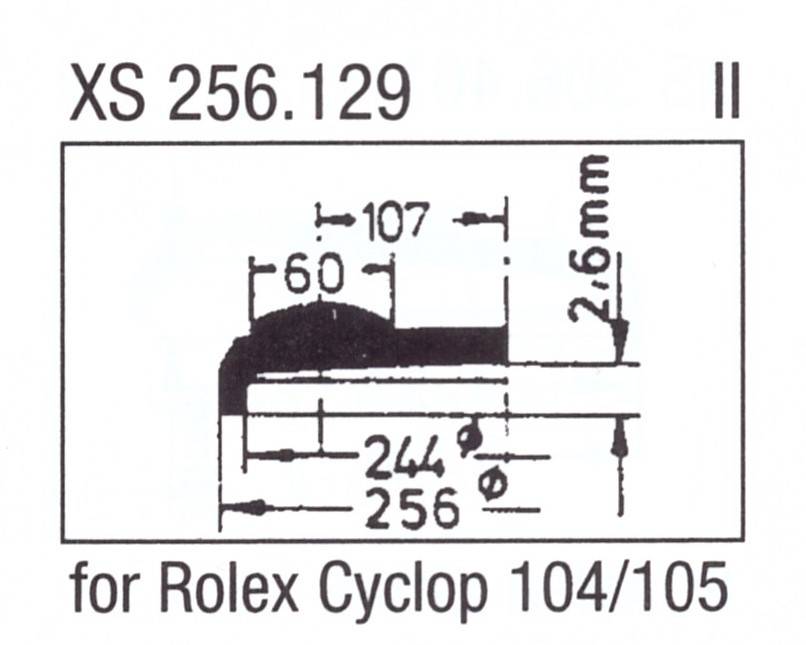 ULTRA D Glas XS 256.129 Stülpglas mit Lupe Kunststoff