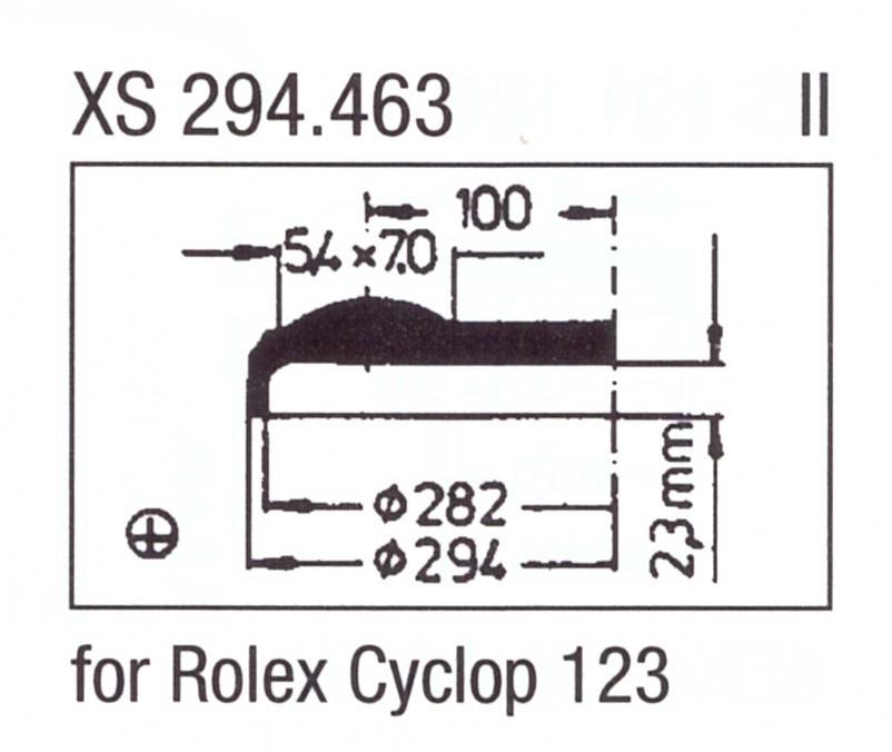 ULTRA D Glas XS 294.463 Stülpglas mit Lupe Kunststoff
