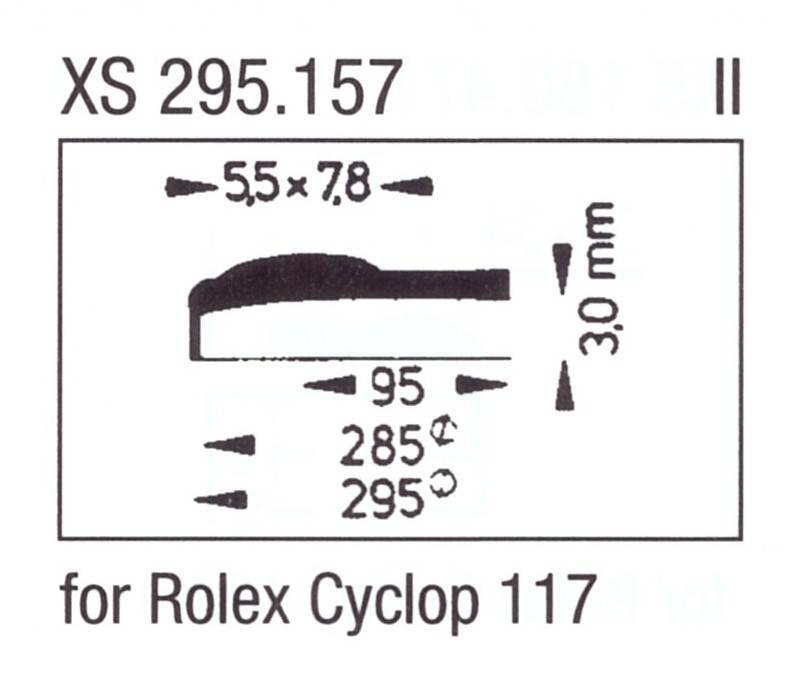 ULTRA D Glas XS 295.157 Stülpglas mit Lupe Kunststoff
