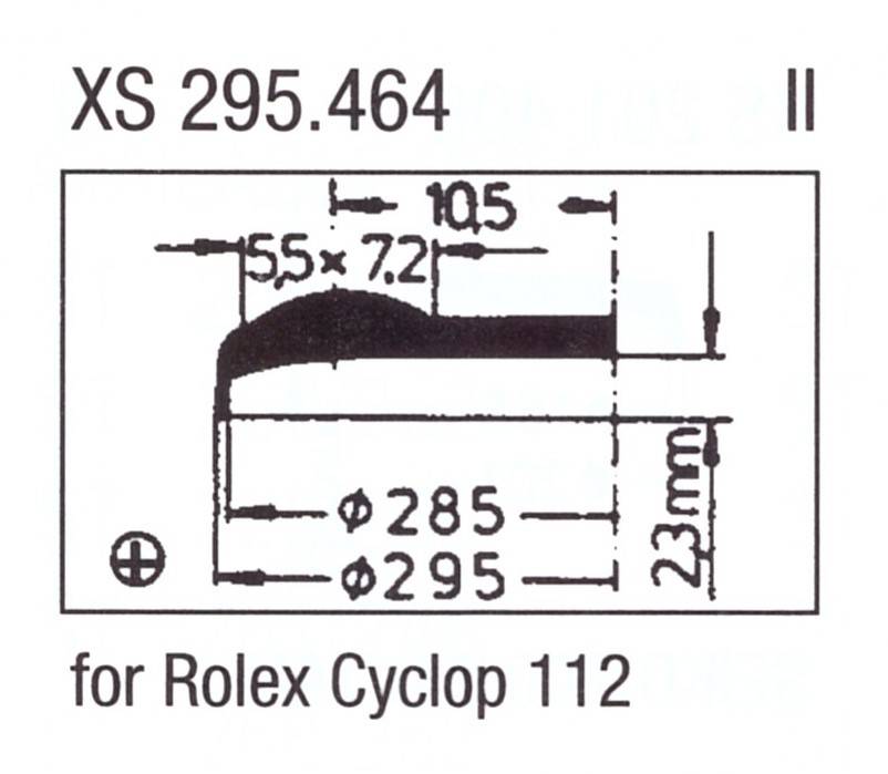 ULTRA D Glas XS 295.464 Stülpglas mit Lupe Kunststoff