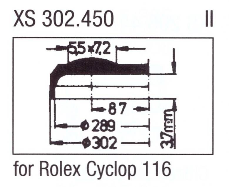 ULTRA D Glas XS 302.450 Stülpglas mit Lupe Kunststoff
