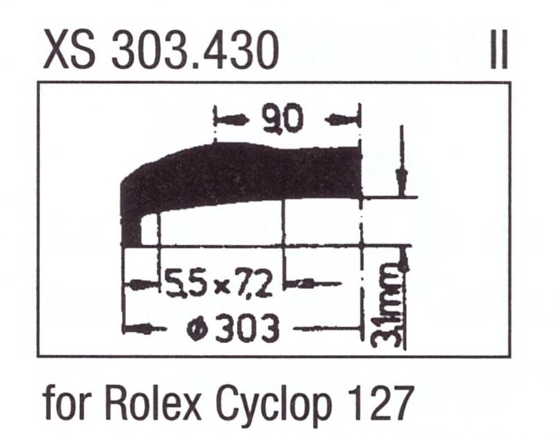 ULTRA D Glas XS 303.430 Stülpglas mit Lupe Kunststoff