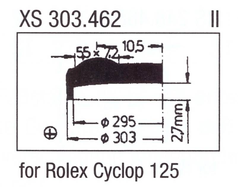 ULTRA D Glas XS 303.462 Stülpglas mit Lupe Kunststoff