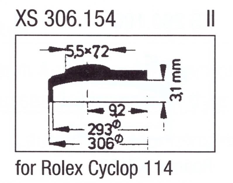 ULTRA D Glas XS 306.154 Stülpglas mit Lupe Kunststoff