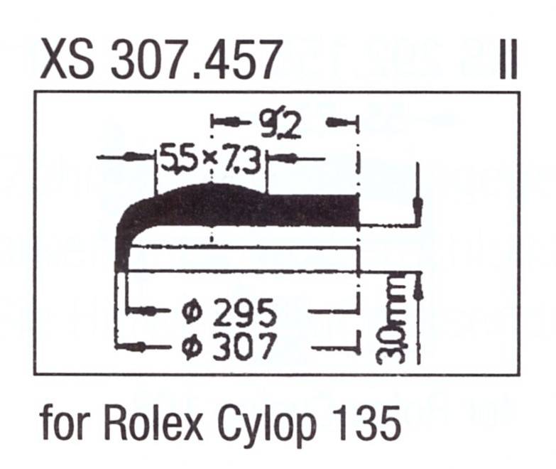 ULTRA D Glas XS 307.457 Stülpglas mit Lupe Kunststoff