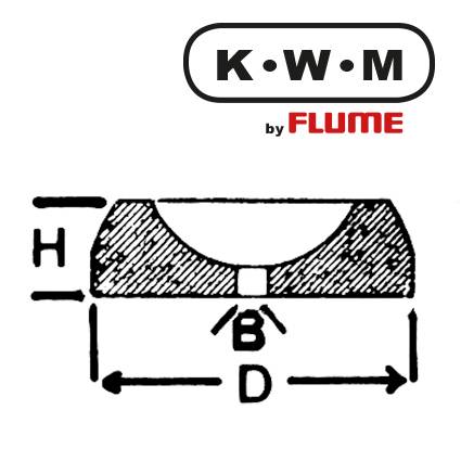 KWM by FLUME KWM-Einpresslager Messing KL291, B 1,10-H 0,90-D 1,52 mm