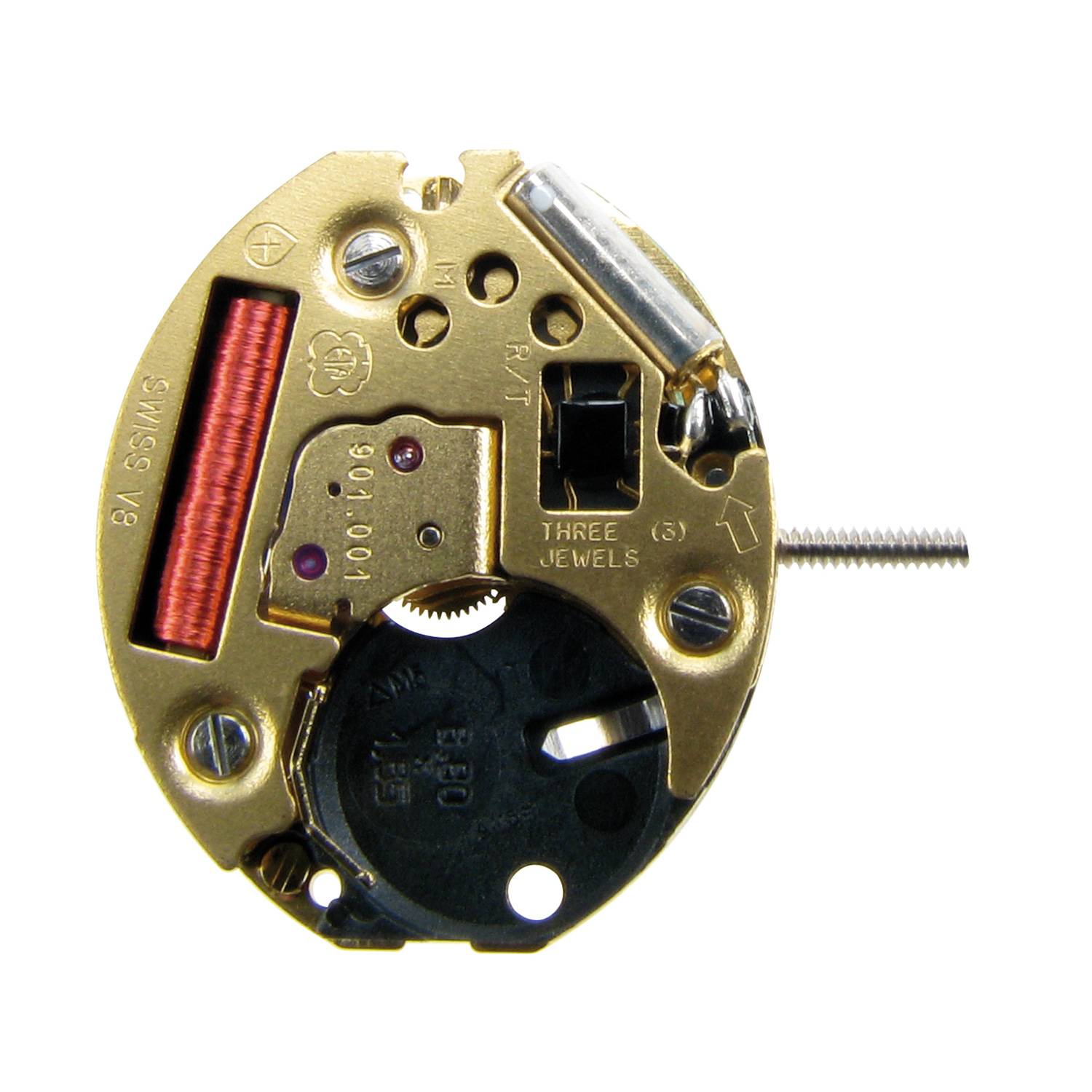 ETA Kleinuhrwerk Quarz ETA 901.001 Gold, Std.-H 1,00 Standard