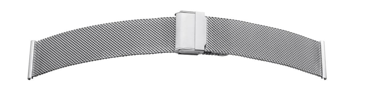 SELVA Milanaise-Uhrenarmband, Silber, Metallband, aus Edelstahl, satiniert