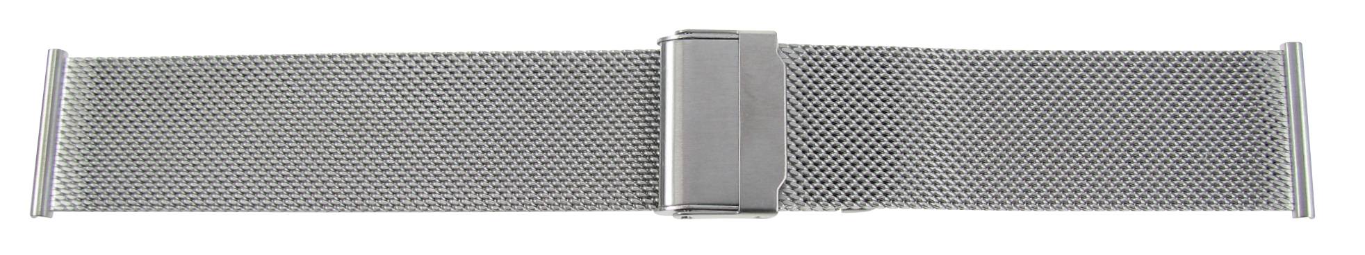 SELVA Milanaise-Uhrenarmband, Silber, Metallband, aus Edelstahl, satiniert