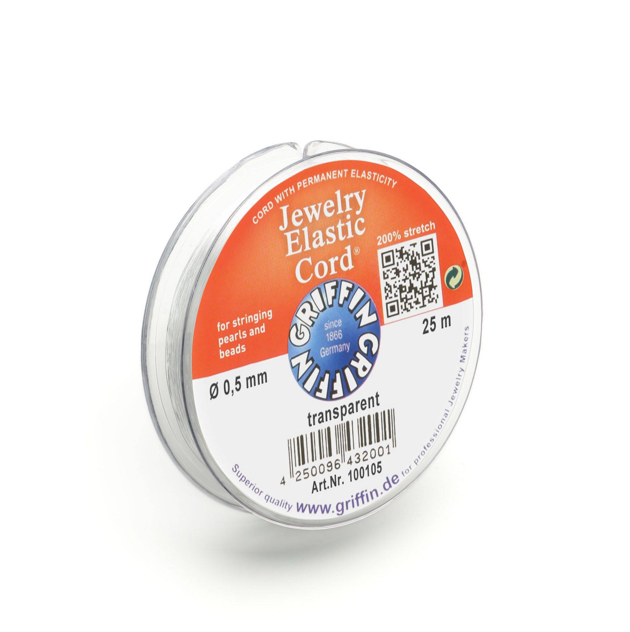 GRIFFIN Elastischer Faden Stretch-Magic Nylon transparent Ø 1,00mm -25m