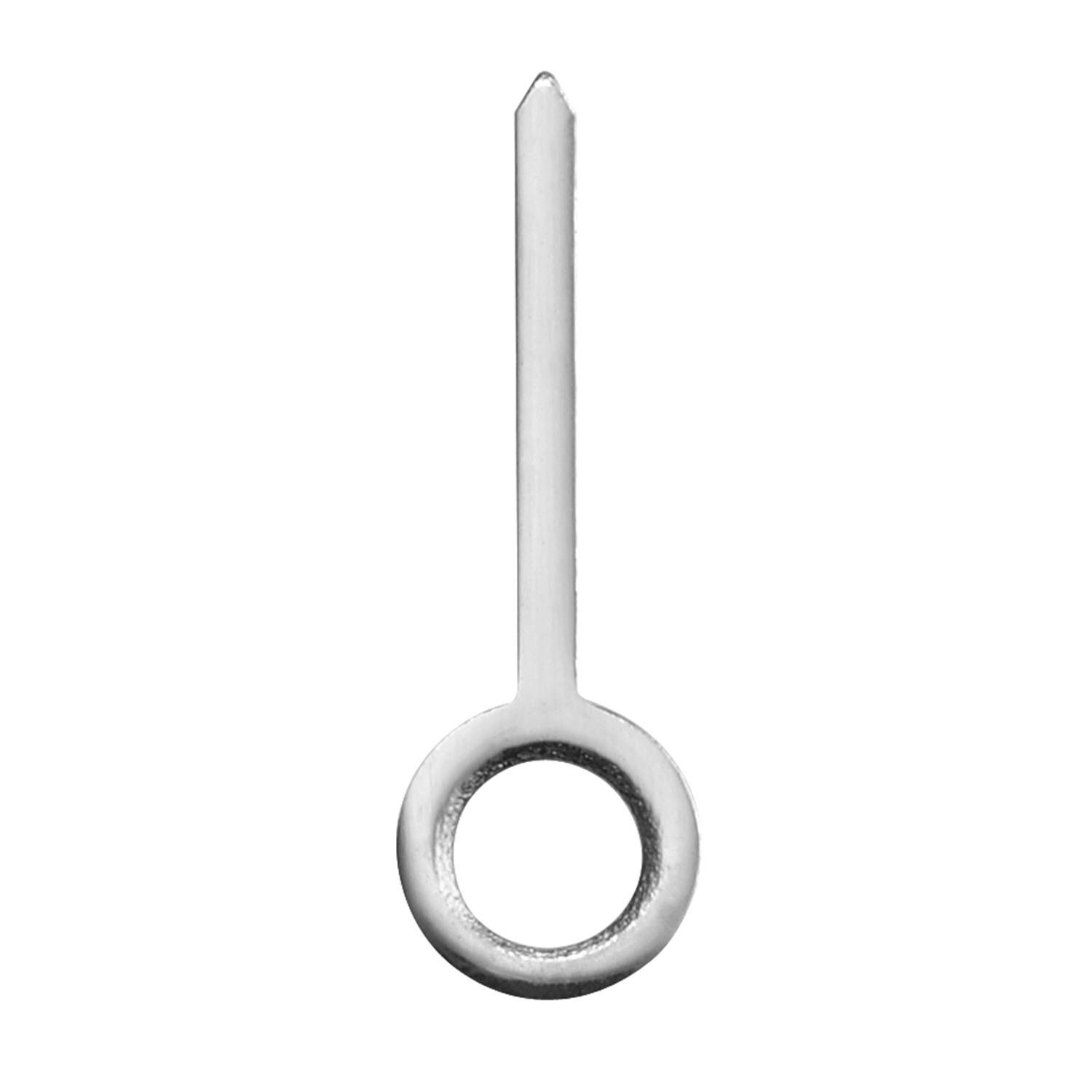 SELVA Stundenzeiger Faden Chrom, Loch Ø 1,2 Länge 5,0 mm