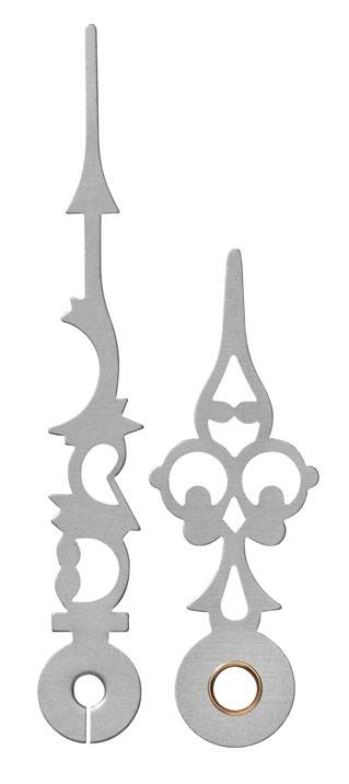 SELVA Zeigerpaar Funk Antik silber matt Minutenzeiger-L:83mm