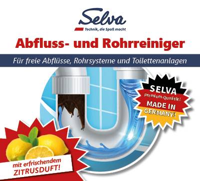 14,99 € / 1 kg SELVA Abfluss- und Rohrreiniger - endlich freie Abflüsse!