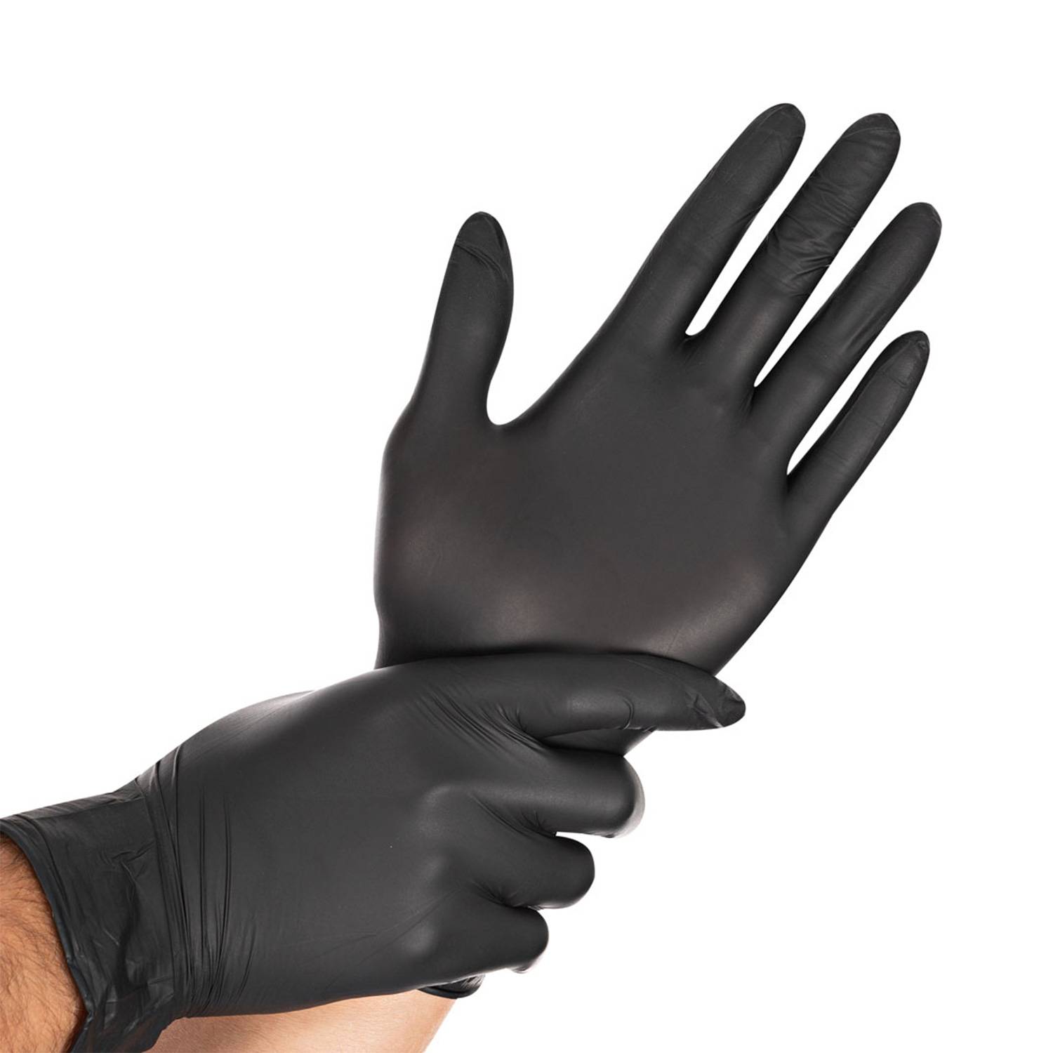 SELVA Nitril Handschuhe Premium Extraleicht, Größe XXL - schwarz