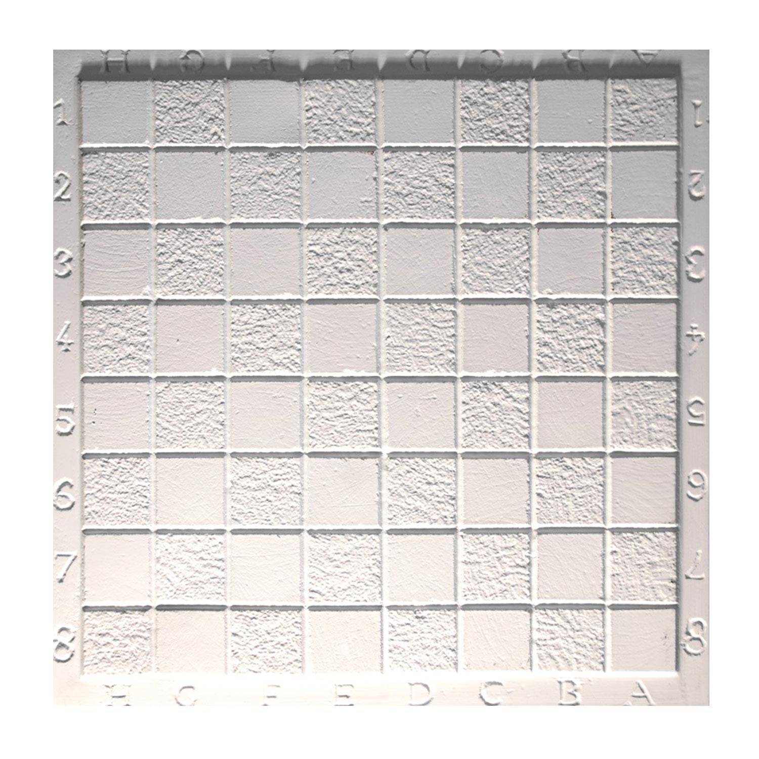 SELVA Schachbrett-Gießform, PVC, reliefartig, 42 x 42 cm, made in Germany