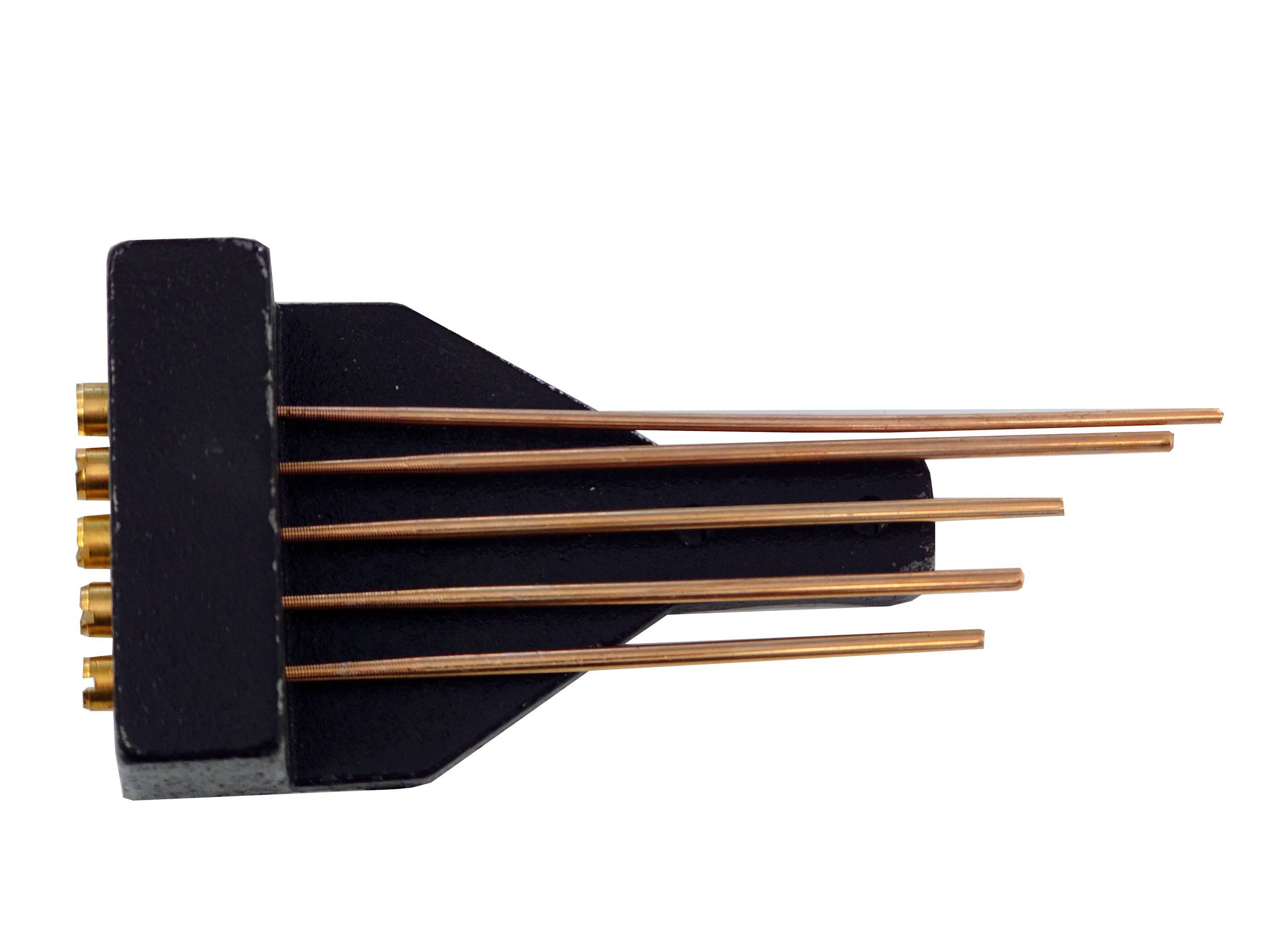 Gong, Westminster, für Tischuhr, 5 Stäbe, verschraubt, 11,50 cm