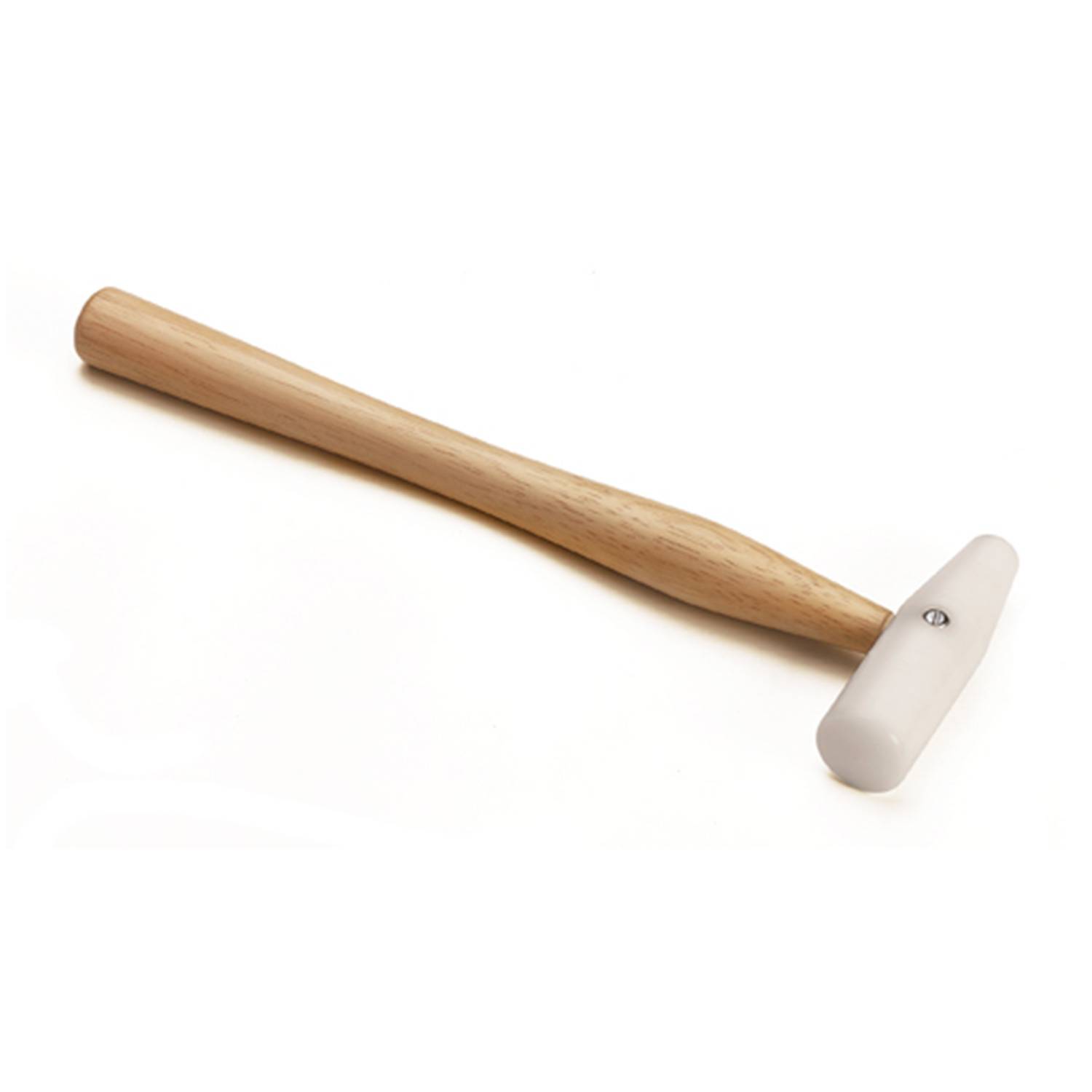 Delrin-Hammer, Weiß, Holz, gute Griffigkeit, ideal zum schonenden Bearbeiten