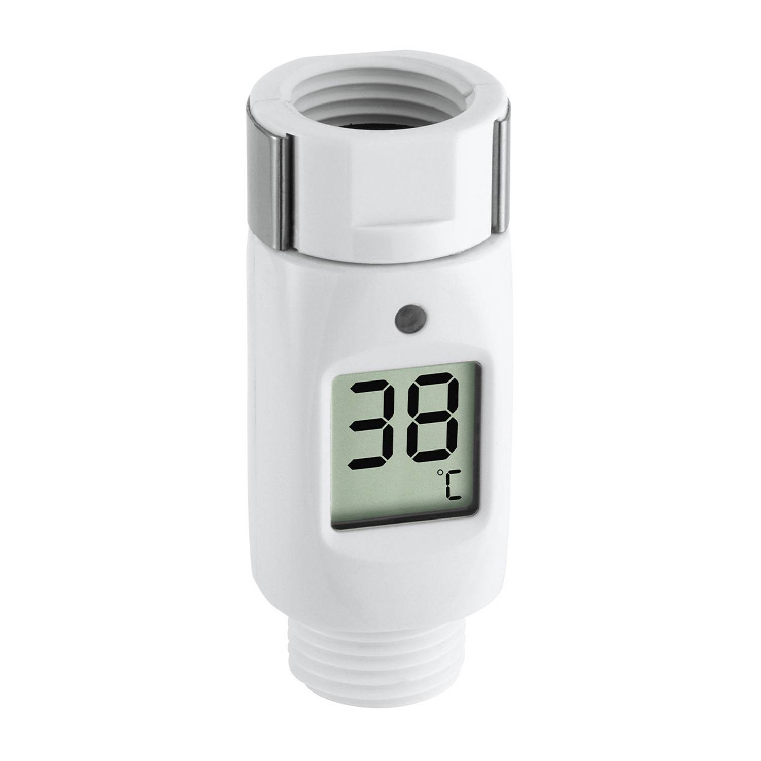 TFA Duschthermometer, digital, Temperaturkontrolle, LED, Wärme einstellen