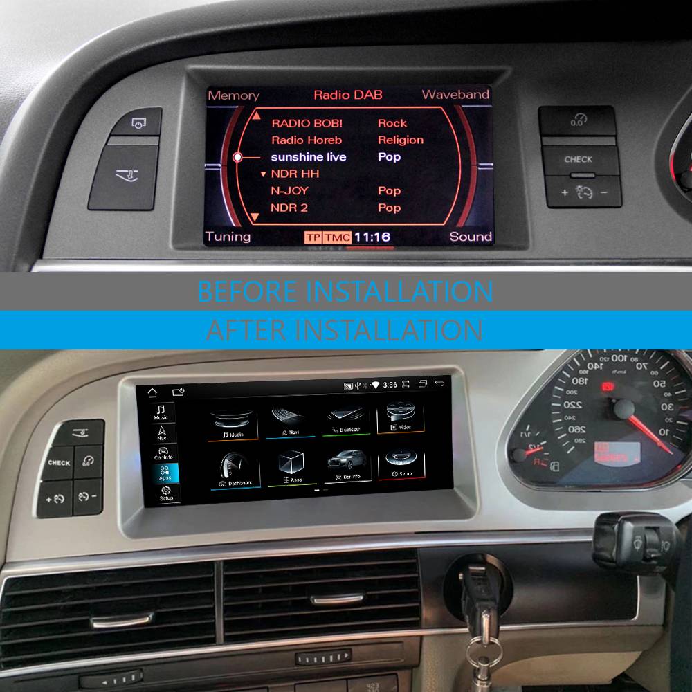 Für Audi A6 S6 RS6 MMI 2G RHD 8.8" Touchscreen Android GPS Navigation CarPlay