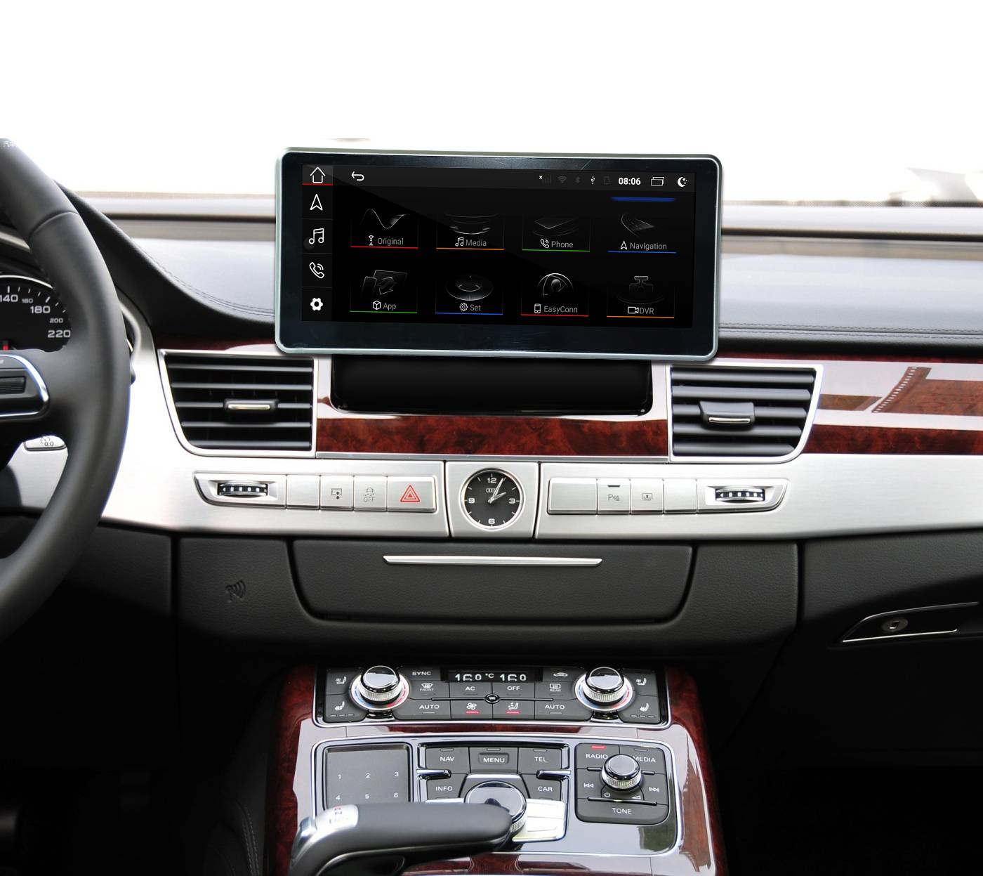 Für Audi A8 D4 4H 12,3" Touchscreen Android GPS Navigation CarPlay AndroidAuto