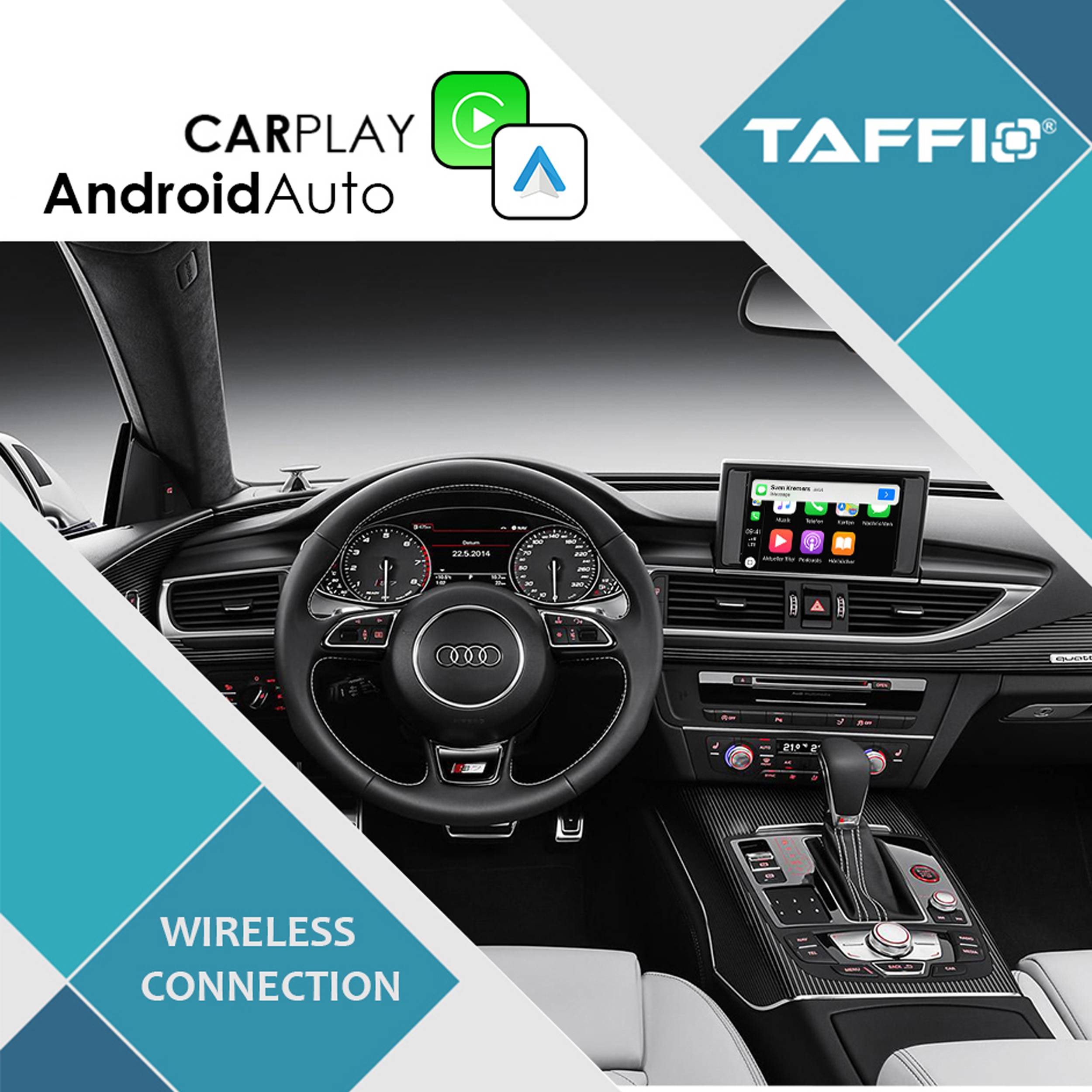 Für Audi A6 S6 A7 S7 C7 RMC Wireless Carplay AndroidAuto USB Interface Media