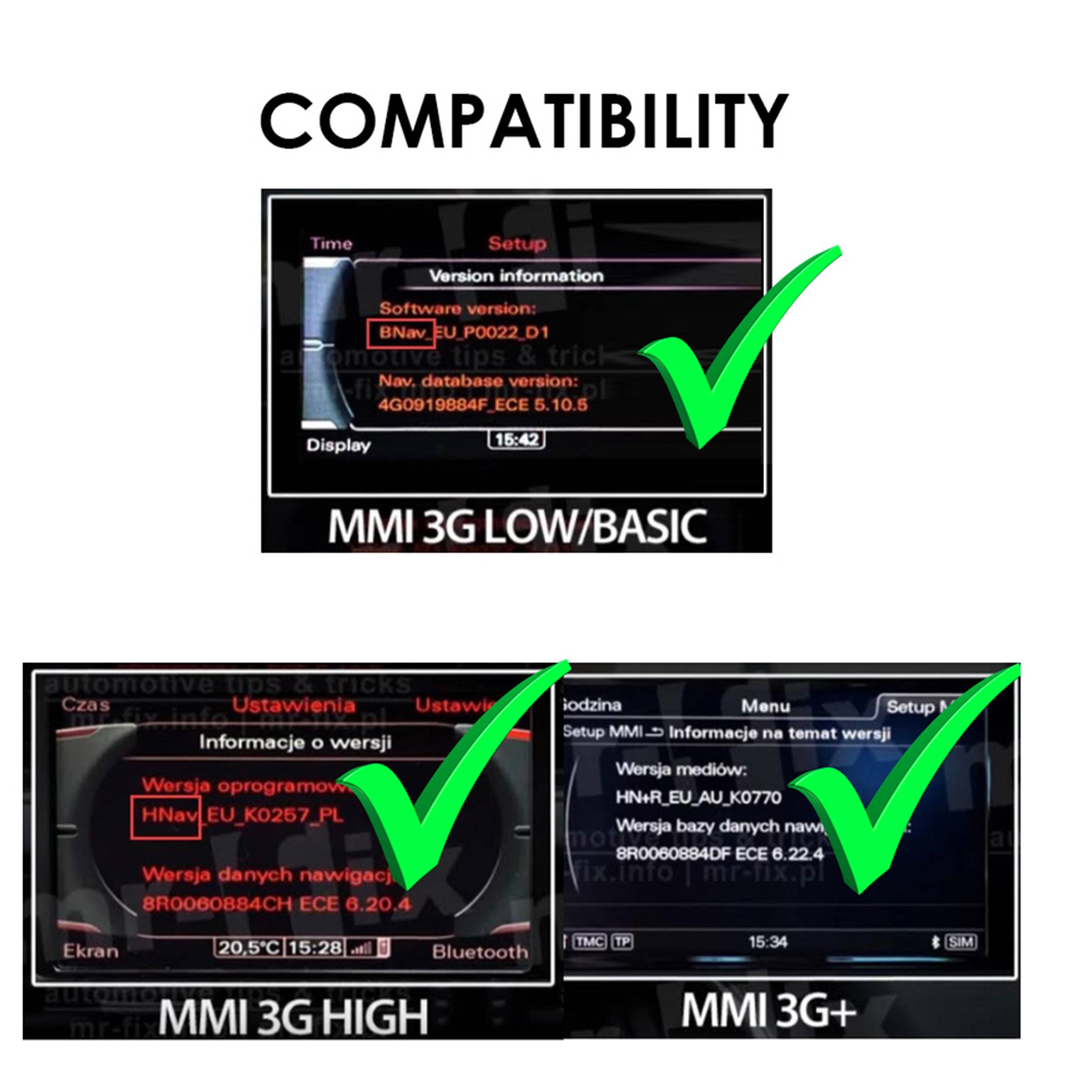 Für Audi A6 Q7 MMI 3G+ HIGH Wireless Carplay AndroidAuto USB Media Interface