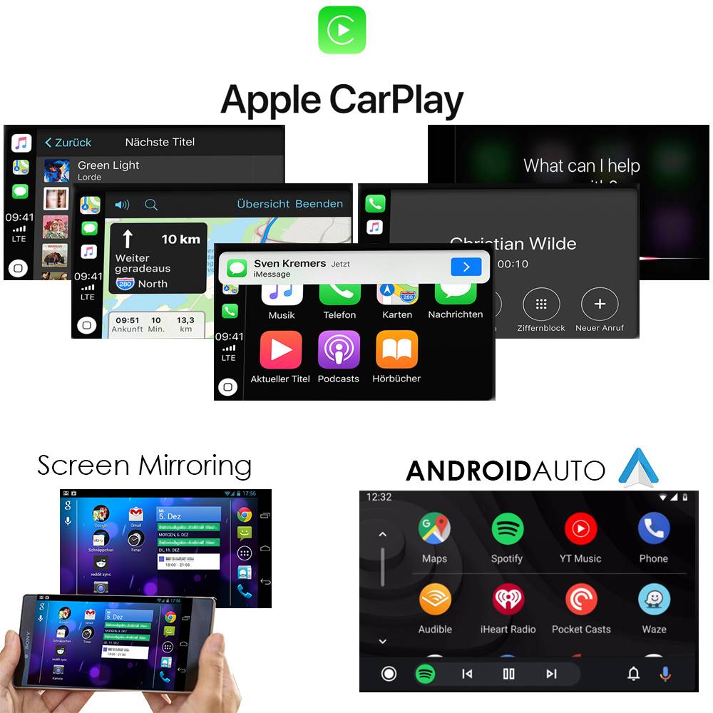 Für Audi A6 S6 A7 S7 C7 MMi 3G Wireless Carplay AndroidAuto USB Media Interface
