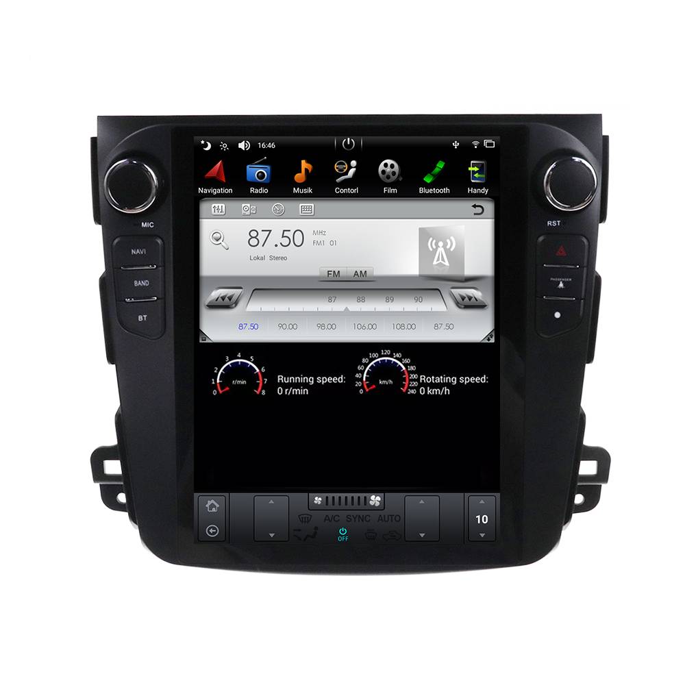 Für Mitsubishi Outlander 06-12 10"Touchscreen Android Autoradio GPS Navi CarPlay