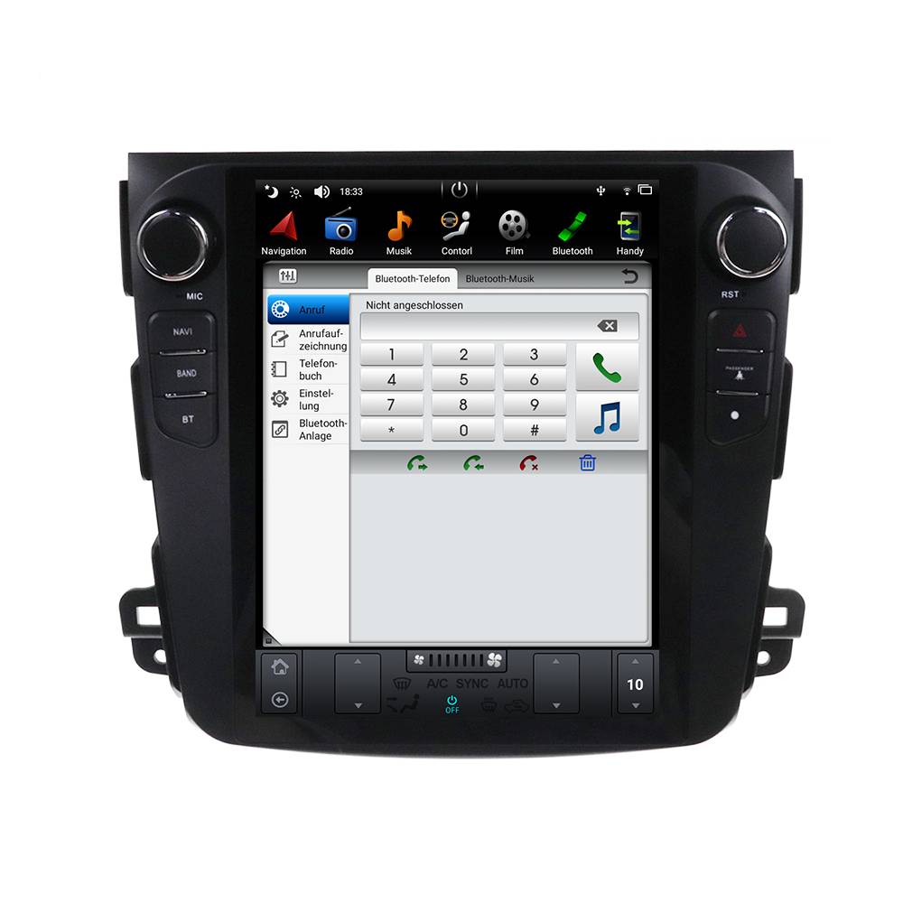 Für Mitsubishi Outlander 06-12 10"Touchscreen Android Autoradio GPS Navi CarPlay