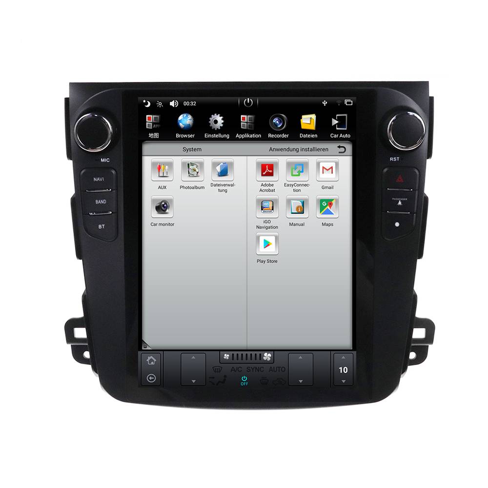 Für Mitsubishi Outlander 06-12 10"Touchscreen Android Autoradio GPS Navi CarPlay