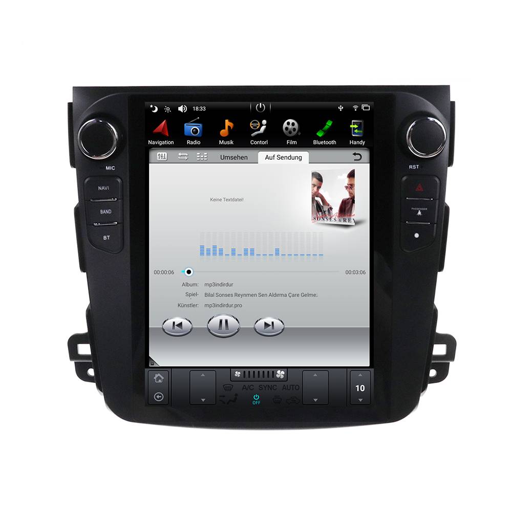 Für Mitsubishi Outlander 06-12 10"Touchscreen Android Autoradio GPS Navi CarPlay