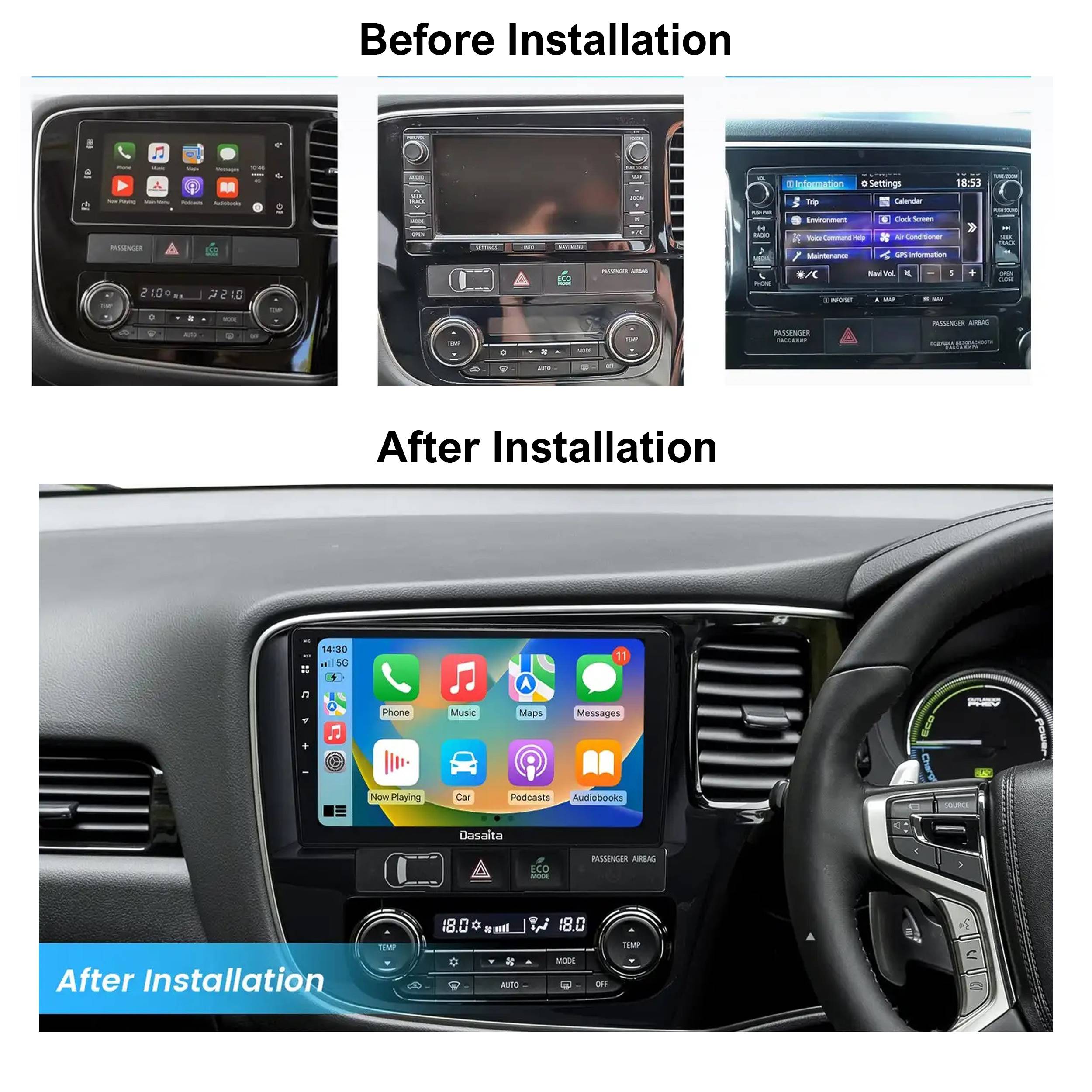 Für Mitsubishi Outlander 3 III RHD 9" Touch Android Autoradio GPS Navi CarPlay