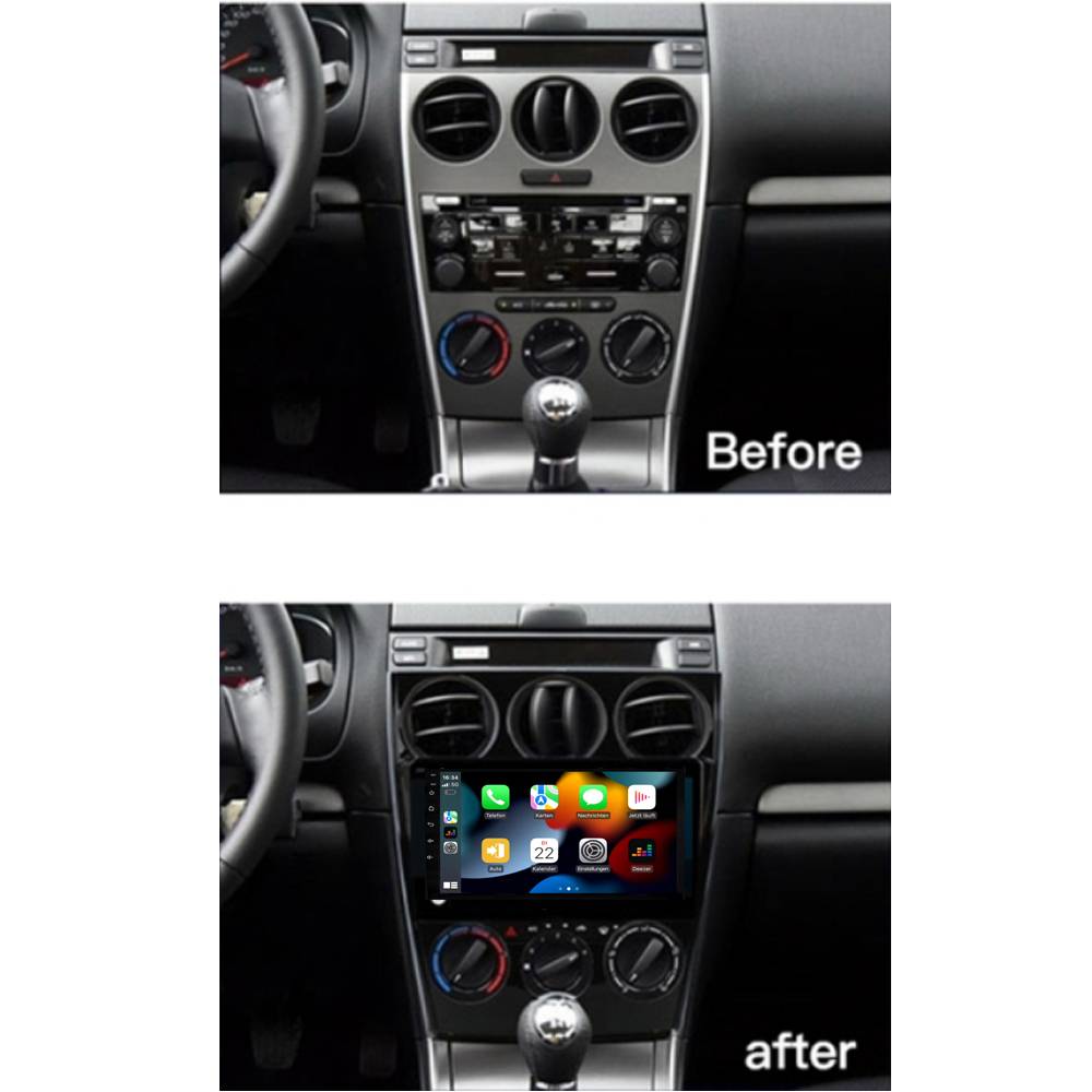 Für Mazda 6 2002-2008 9"Touchscreen Android Autoradio Navigation GPS CarPlay