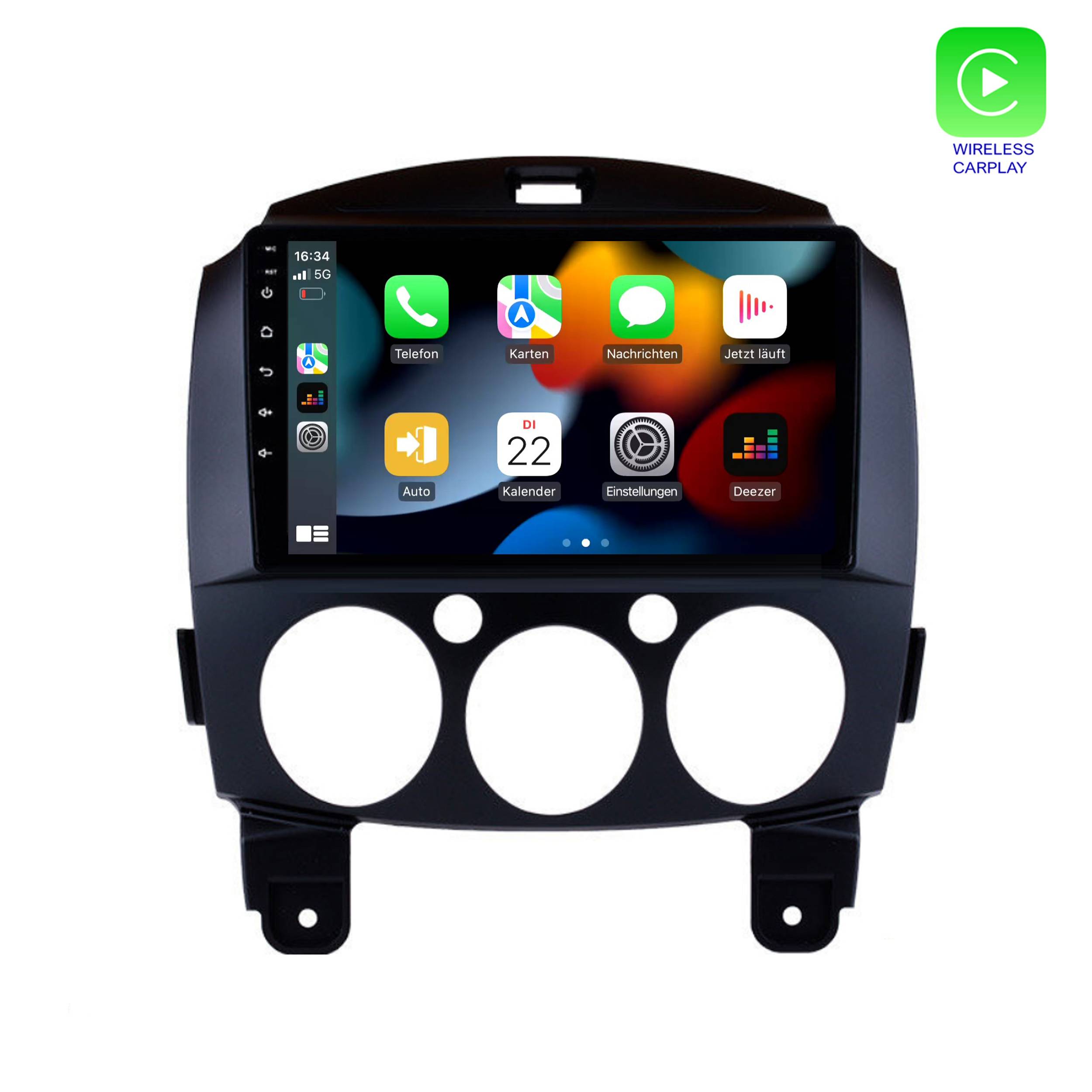 Für Mazda 2 9" Touchscreen Android Autoradio GPS Navigation CarPlay AndroidAuto