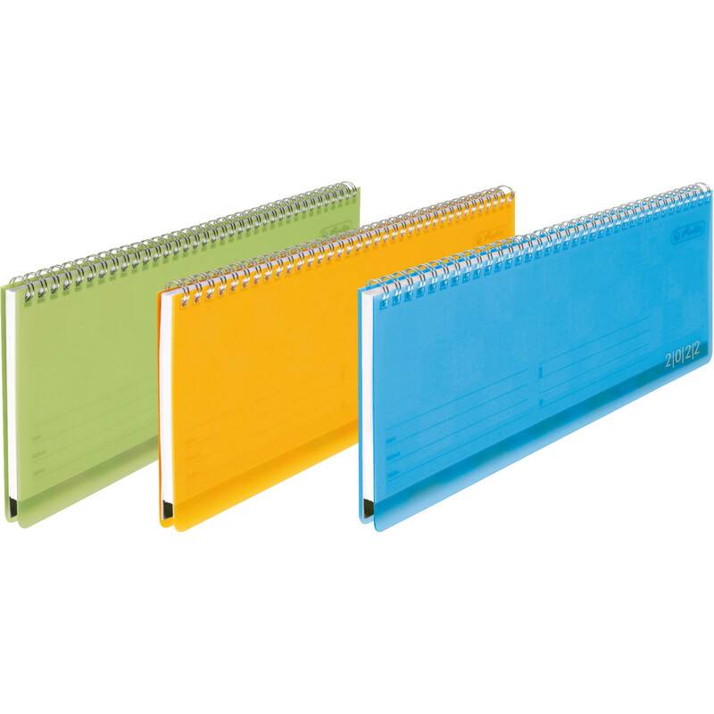 herlitz Tischkalender Colori 2025, farbig sortiert