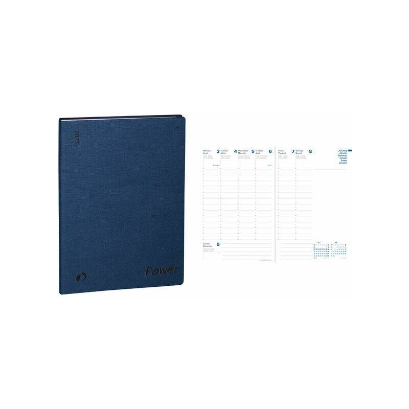 QUO VADIS Agenda "Ministre R", 2024, Diana, bleu marine