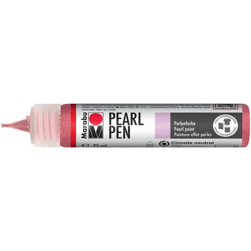 Marabu Perlenfarbe Pearl Pen, 25 ml, schimmer-rot