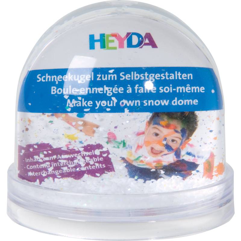 HEYDA Schneekugel zum Selbstgestalten, (B)90 x (H)85 mm