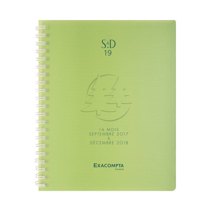 EXACOMPTA Buchkalender SAD 19W, 2025/2026, 2 Seiten/Woche