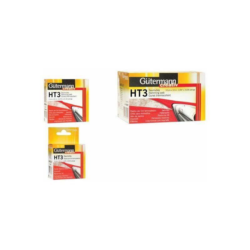 Gütermann Saumvlies HT3, 30 mm x 10 m, weiß