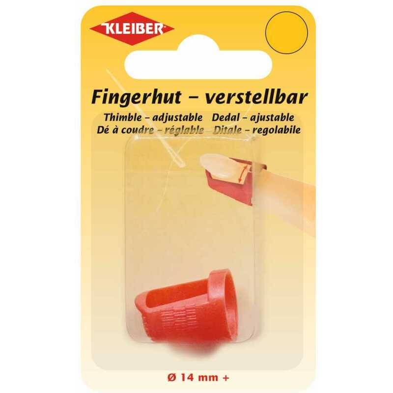KLEIBER Fingerhut, rot, für lange Fingernägel