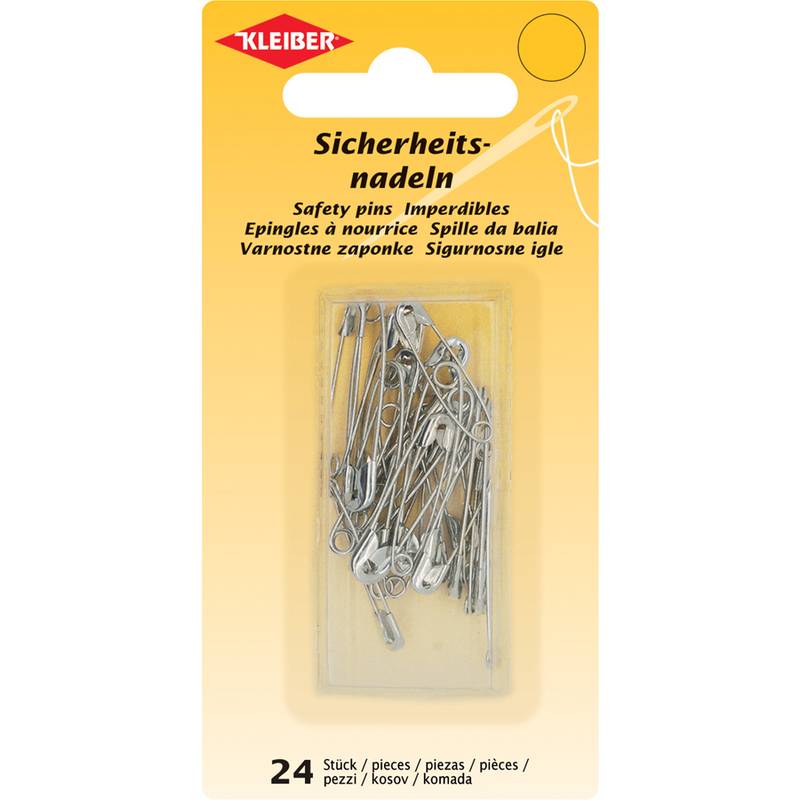 KLEIBER Sicherheitsnadeln, Farbe: silber